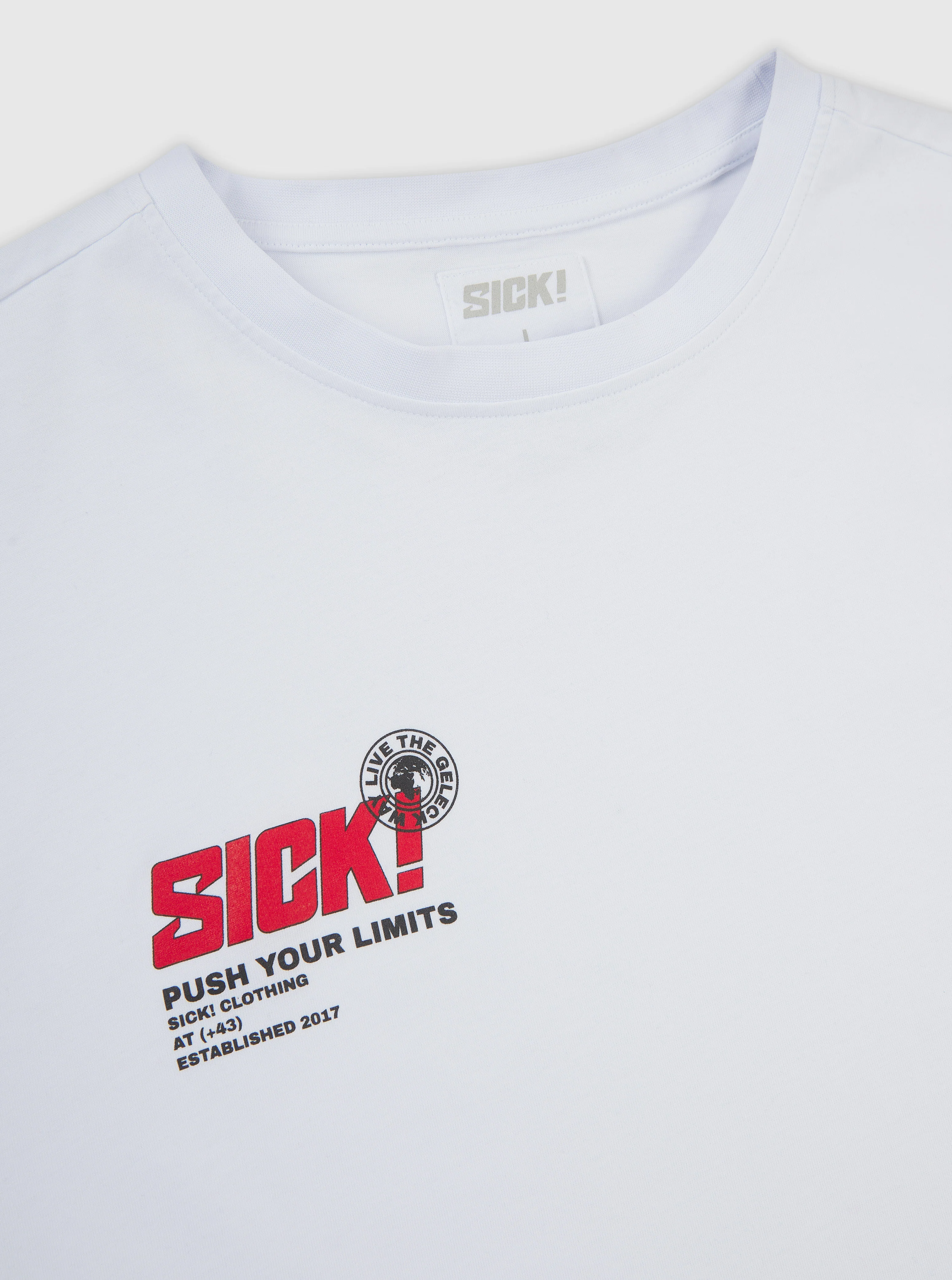 SICK! T-Shirt "Push Your limits" White Edition - Image 3