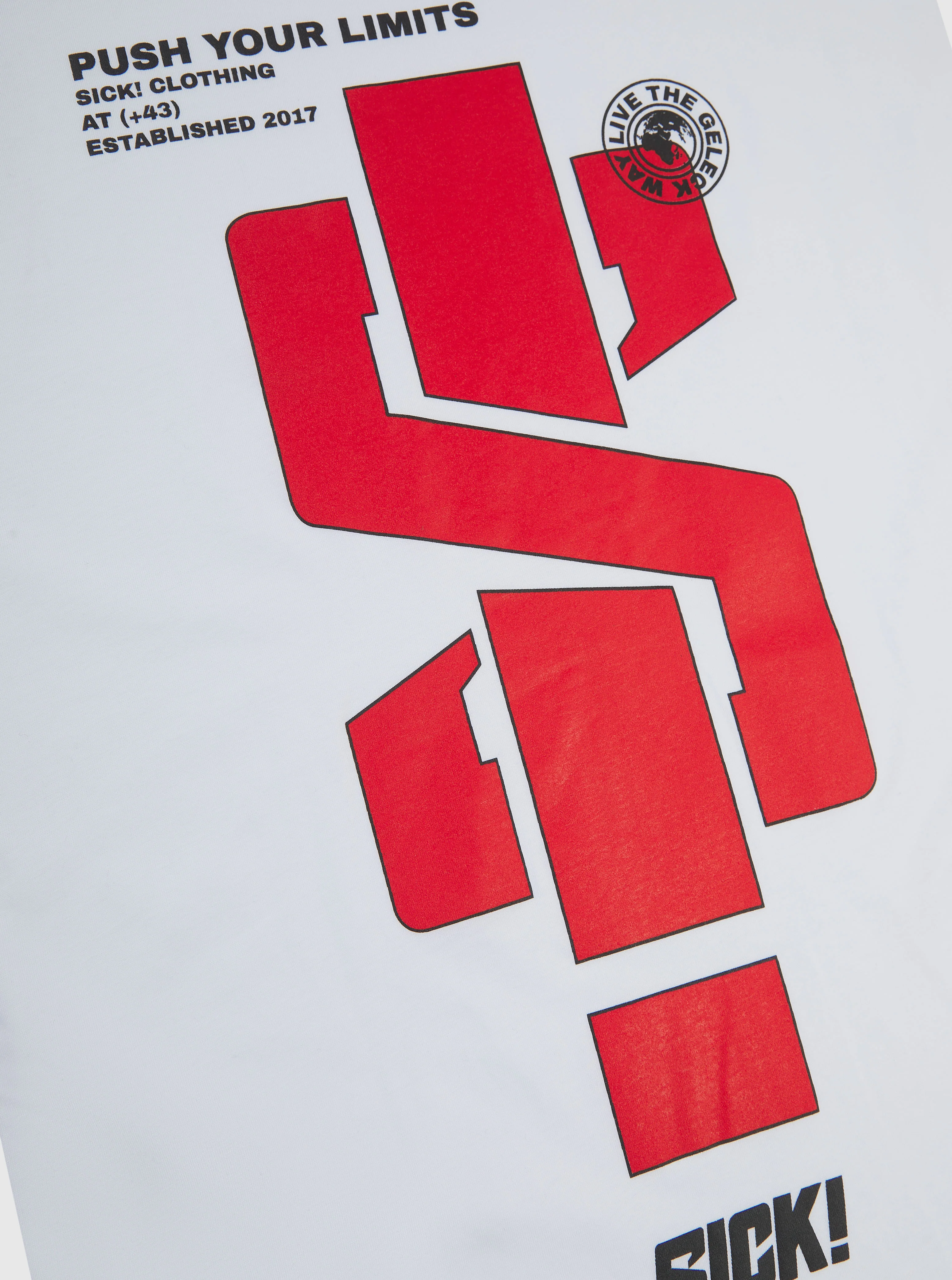 SICK! T-Shirt "Push Your limits" White Edition - Image 4
