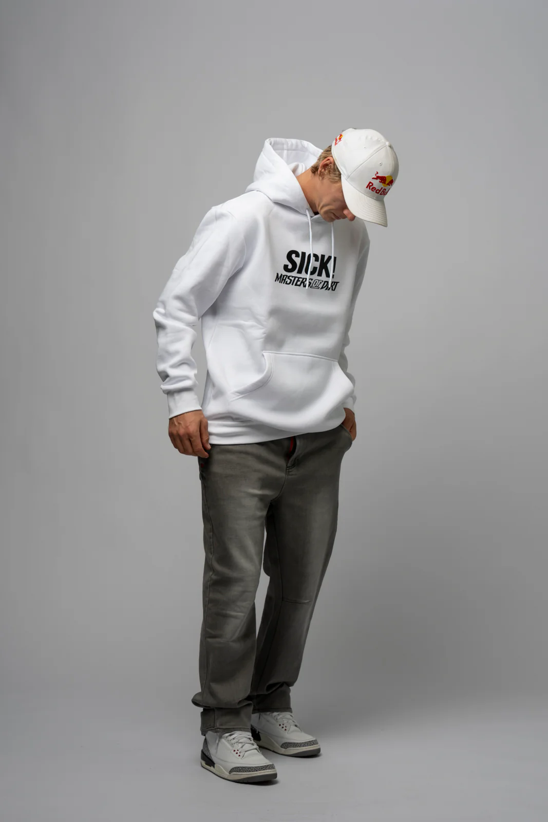 SICK! x M.O.D Collab Retro Hoodie - White Edition - Image 3