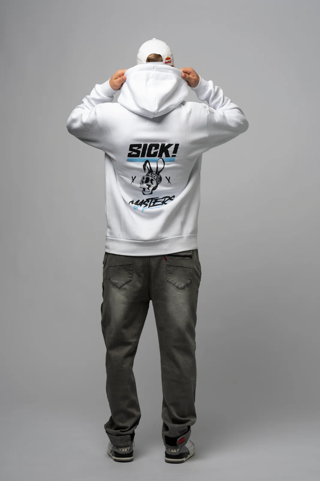 SICK! x M.O.D Collab Retro Hoodie - White Edition - Image 4