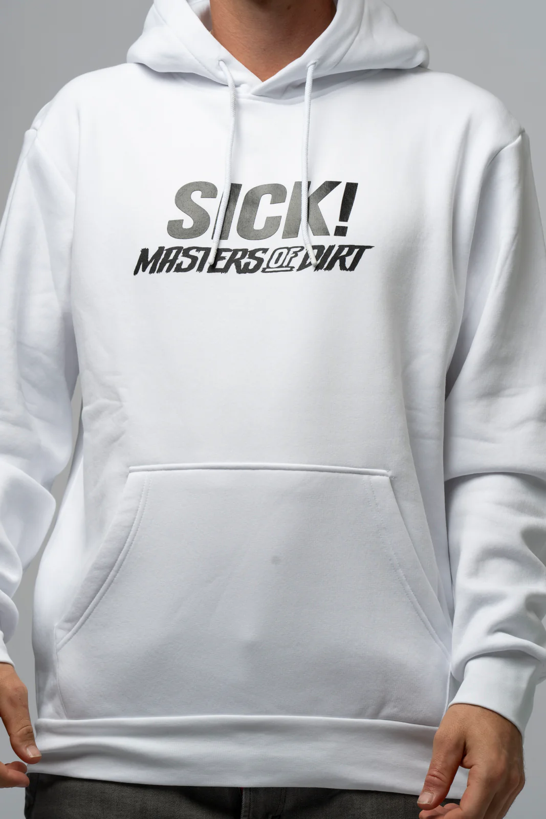 SICK! x M.O.D Collab Retro Hoodie - White Edition - Image 5